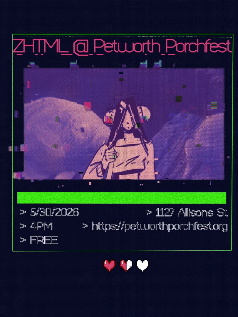 ZHTML Show Poster